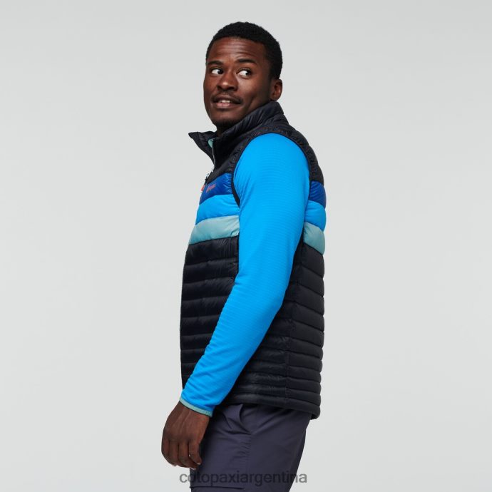 ropa Cotopaxi chaleco de plumas fuego negro/rayas pacíficas hombres J66PTF125