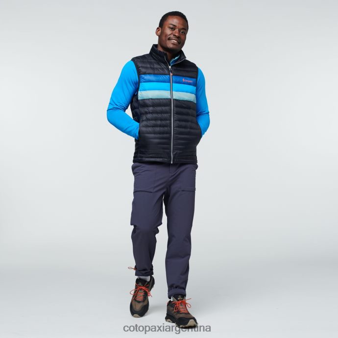 ropa Cotopaxi chaleco de plumas fuego negro/rayas pacíficas hombres J66PTF125