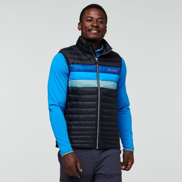 ropa Cotopaxi chaleco de plumas fuego negro/rayas pacíficas hombres J66PTF125