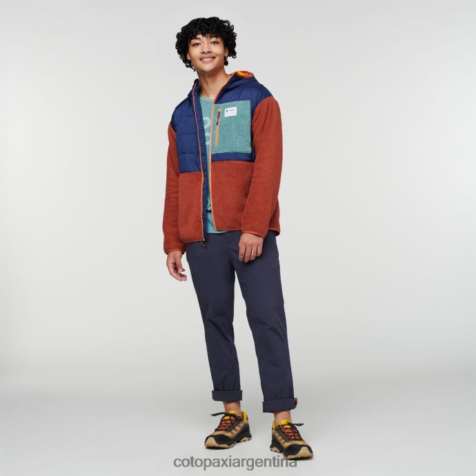 ropa Cotopaxi chaqueta híbrida tricotada marítimo/especias hombres J66PTF124