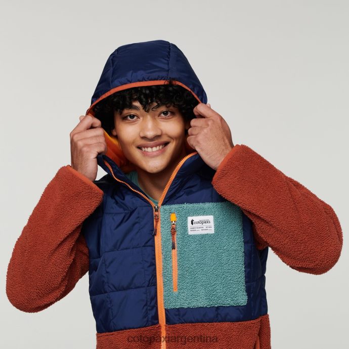 ropa Cotopaxi chaqueta híbrida tricotada marítimo/especias hombres J66PTF124