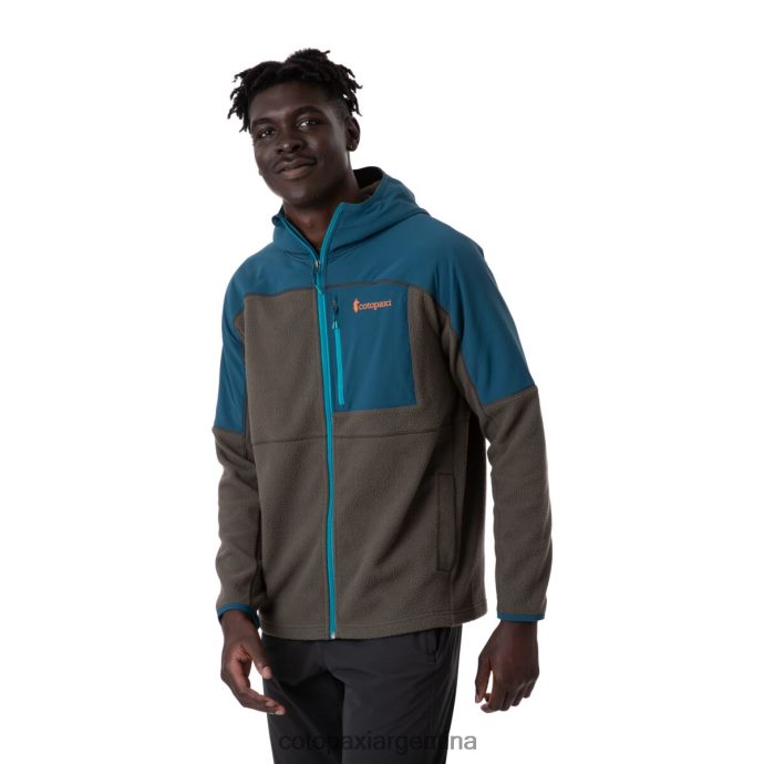 ropa Cotopaxi chaqueta polar con capucha y cierre completo abrazo índigo/hierro hombres J66PTF123