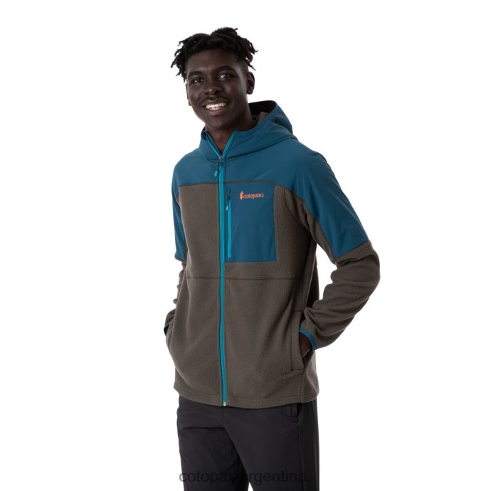 ropa Cotopaxi chaqueta polar con capucha y cierre completo abrazo índigo/hierro hombres J66PTF123