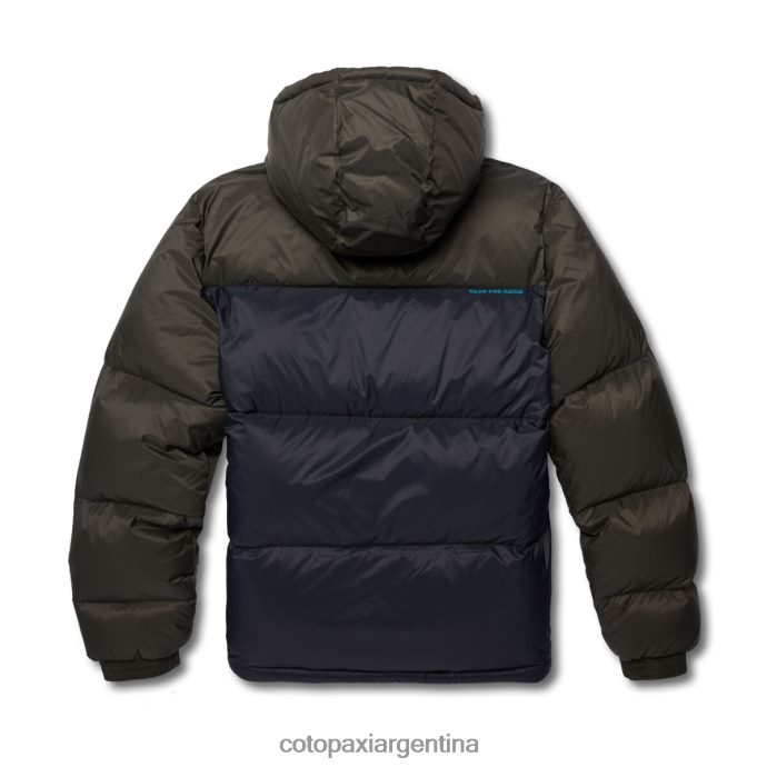 ropa Cotopaxi chaqueta solazo de plumas con capucha hierro/negro hombres J66PTF93