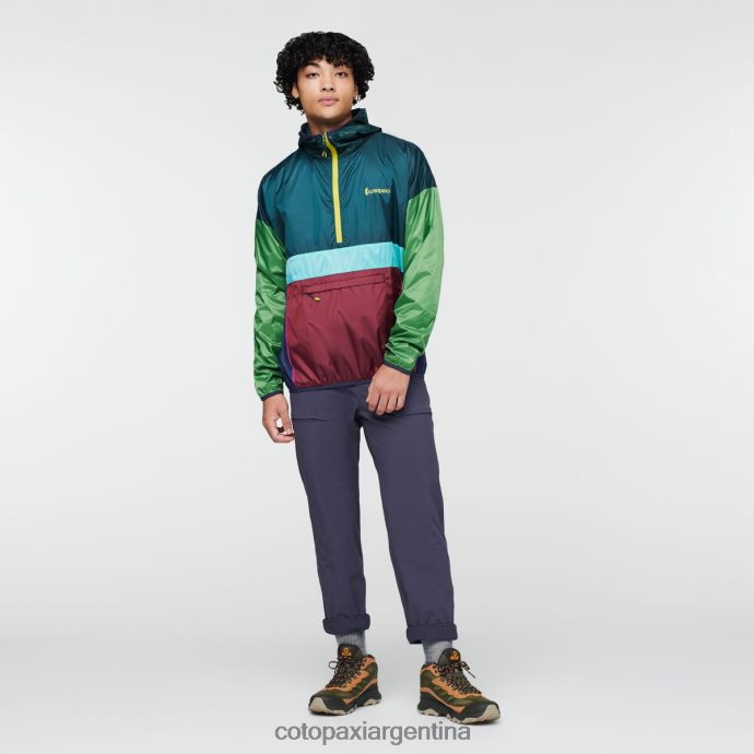 ropa Cotopaxi cortavientos teca con media cremallera pinares hombres J66PTF97