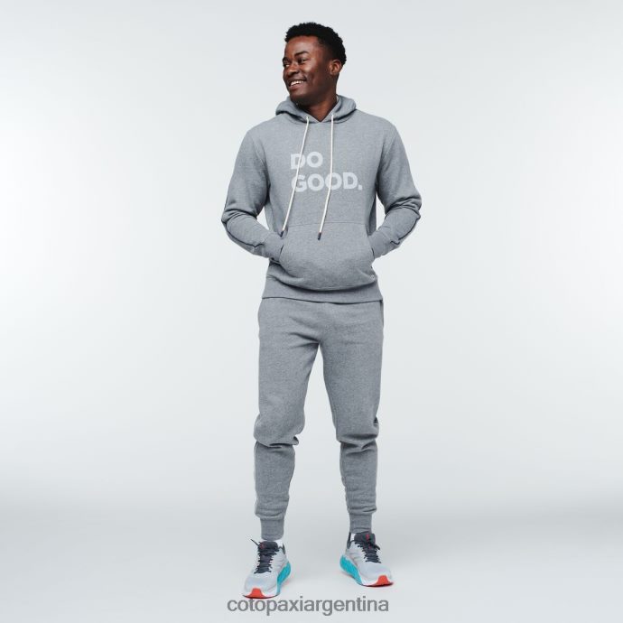 ropa Cotopaxi hacer una buena sudadera con capucha cuero gris hombres J66PTF143