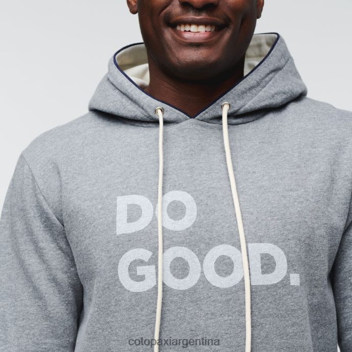 ropa Cotopaxi hacer una buena sudadera con capucha cuero gris hombres J66PTF143