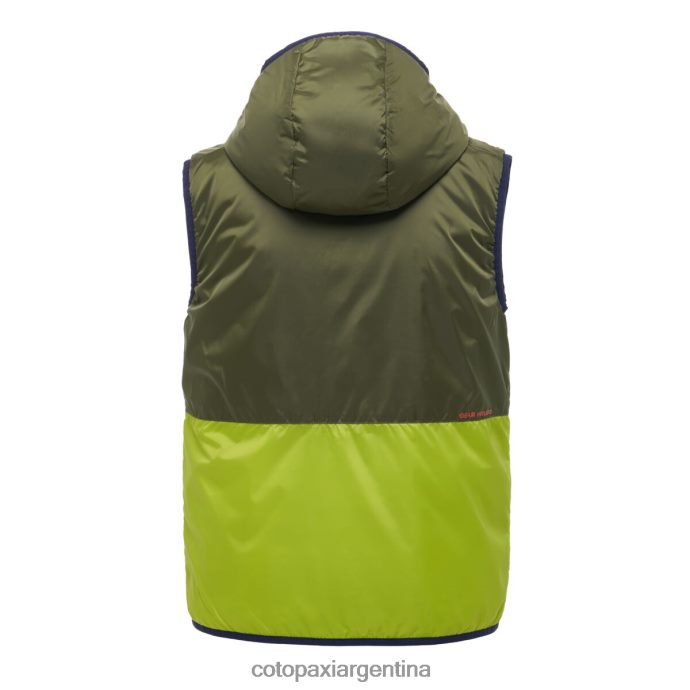 ropa Cotopaxi chaleco con capucha teca calido aceite de oliva mujer J66PTF51