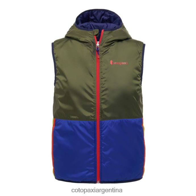 ropa Cotopaxi chaleco con capucha teca calido aceite de oliva mujer J66PTF51