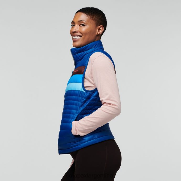 ropa Cotopaxi chaleco de plumas fuego rayas del pacífico mujer J66PTF44