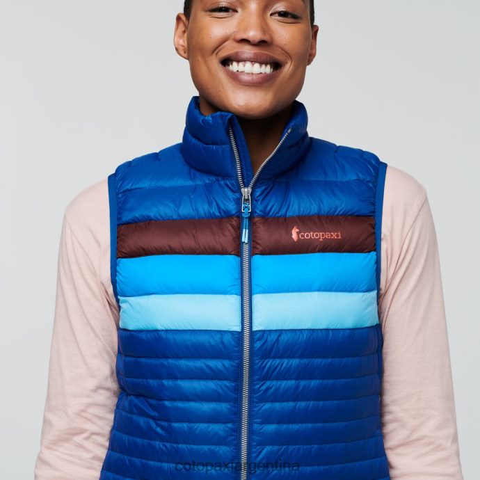 ropa Cotopaxi chaleco de plumas fuego rayas del pacífico mujer J66PTF44
