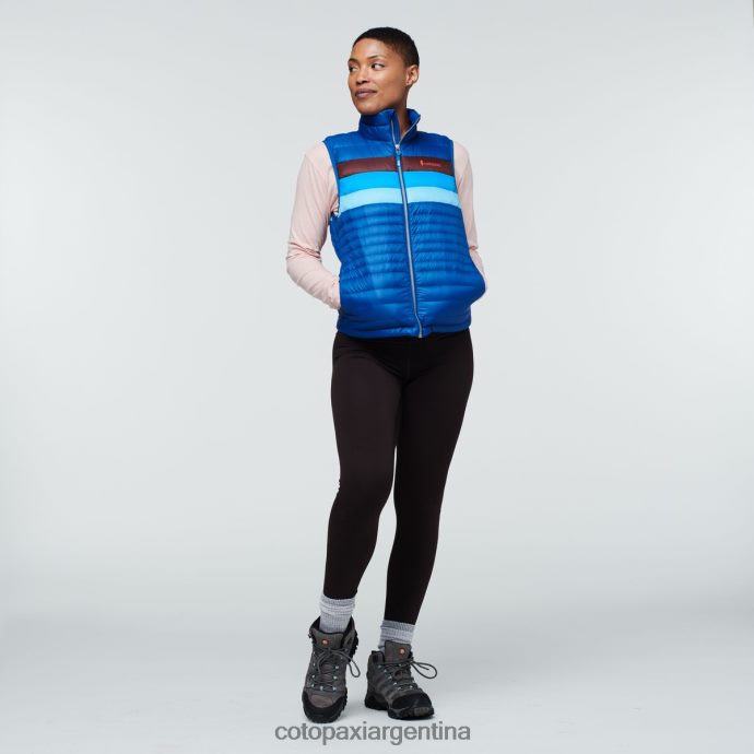 ropa Cotopaxi chaleco de plumas fuego rayas del pacífico mujer J66PTF44