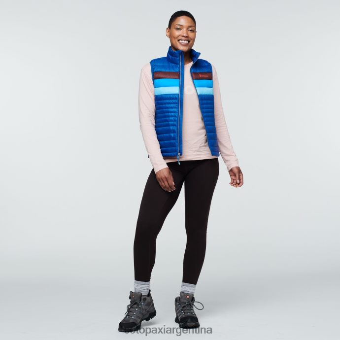 ropa Cotopaxi chaleco de plumas fuego rayas del pacífico mujer J66PTF44