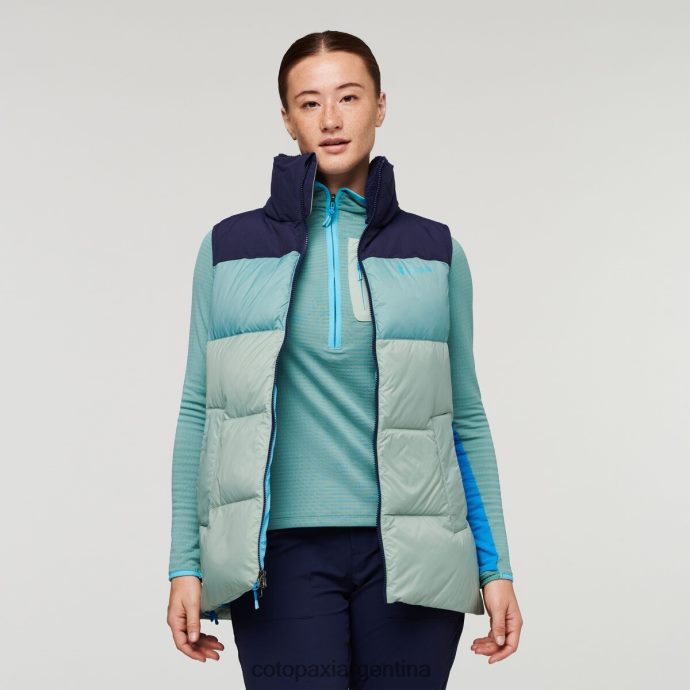 ropa Cotopaxi chaleco de plumas solazo marítimo/hoja de plata mujer J66PTF52