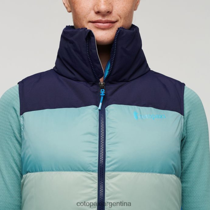 ropa Cotopaxi chaleco de plumas solazo marítimo/hoja de plata mujer J66PTF52