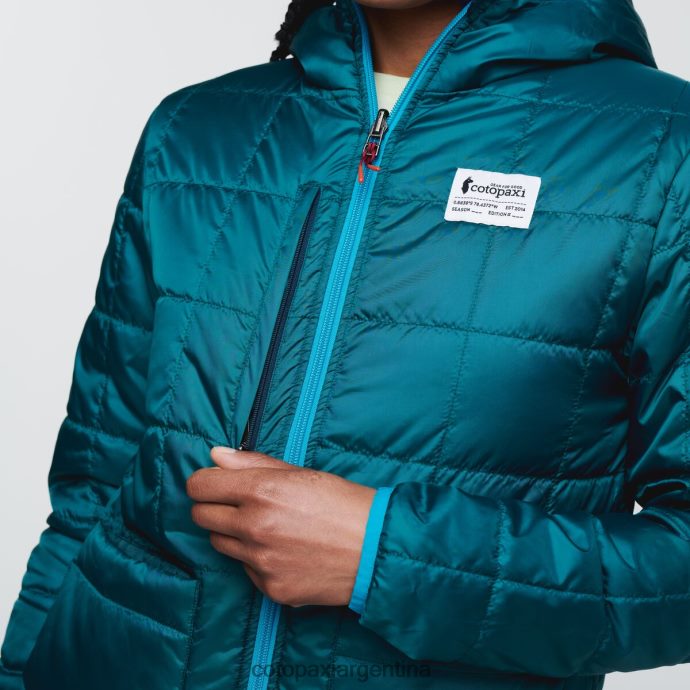 ropa Cotopaxi chaqueta con capucha teca calido cinta de video mujer J66PTF19