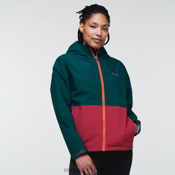 ropa Cotopaxi chaqueta de lluvia cielo océano profundo mujer J66PTF18