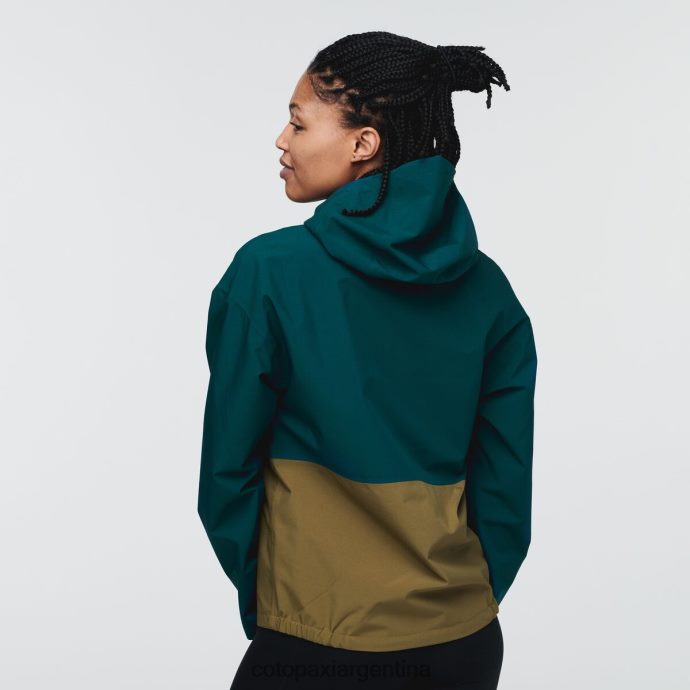 ropa Cotopaxi chaqueta de lluvia cielo océano profundo mujer J66PTF18