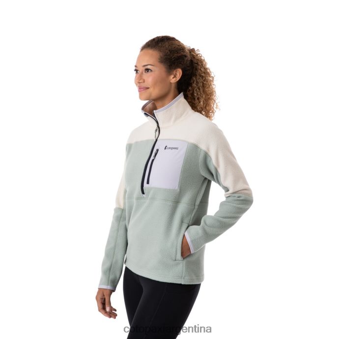 ropa Cotopaxi chaqueta polar abrazo con media cremallera crema/pincel mujer J66PTF39