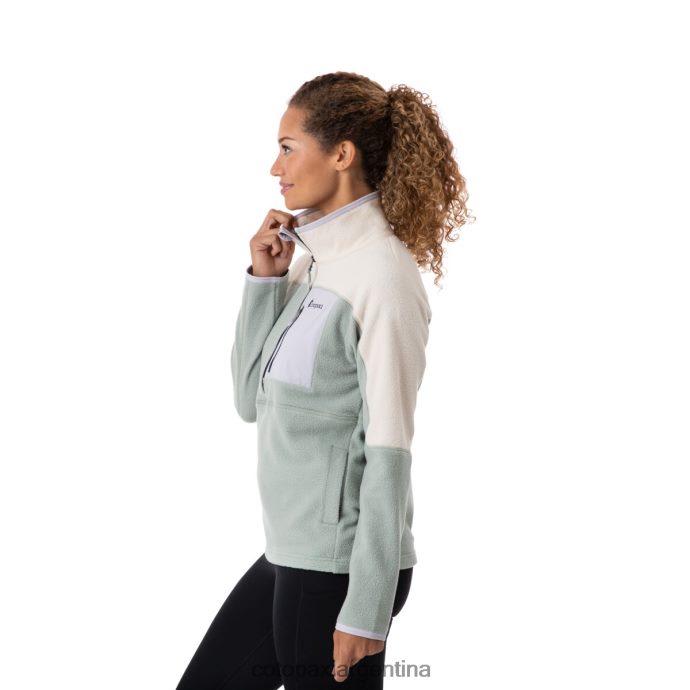 ropa Cotopaxi chaqueta polar abrazo con media cremallera crema/pincel mujer J66PTF39