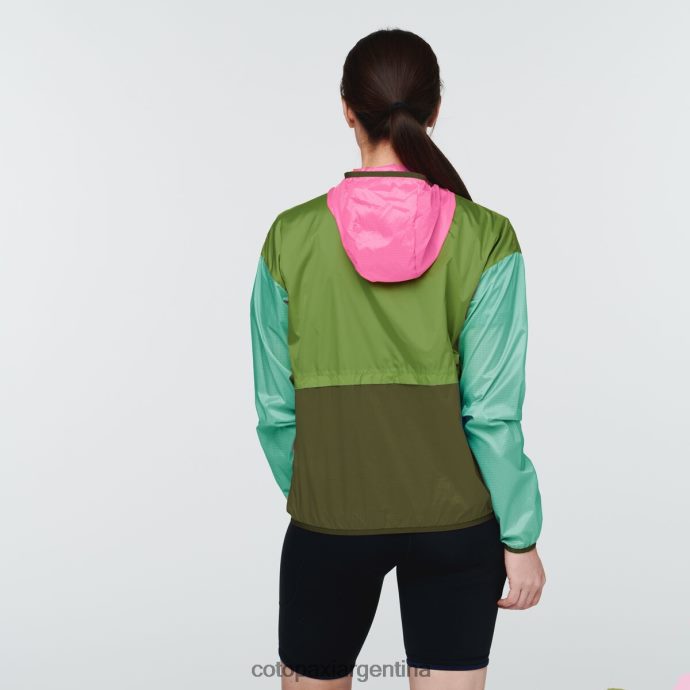 ropa Cotopaxi cortavientos teca con media cremallera tarjeta postal mujer J66PTF12