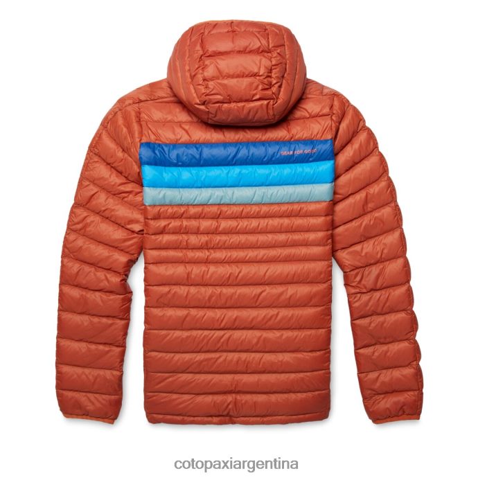 ropa Cotopaxi sudadera con capucha fuego down rayas de especias mujer J66PTF2