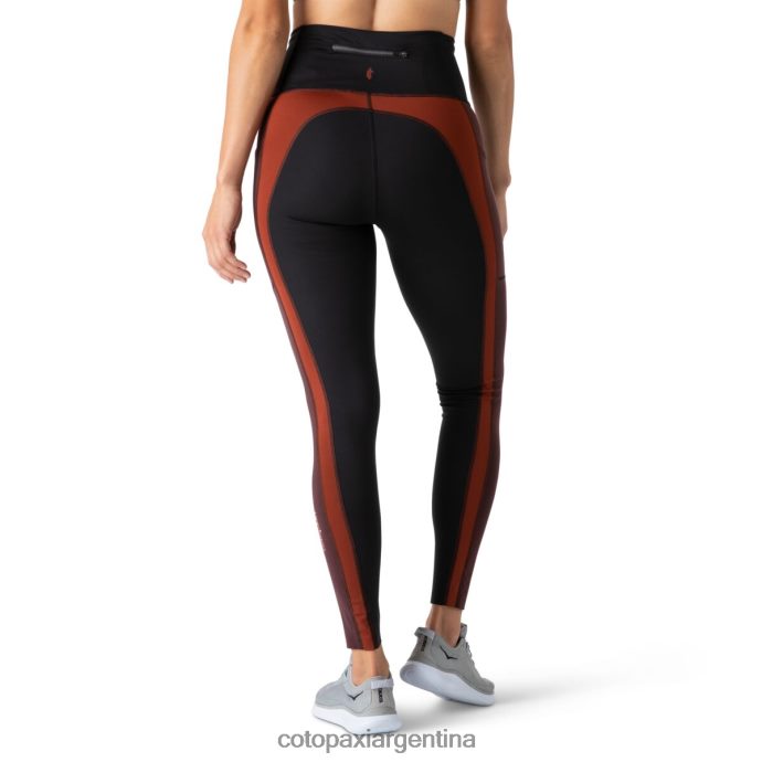 ropa Cotopaxi roso apretado negro mujer J66PTF77