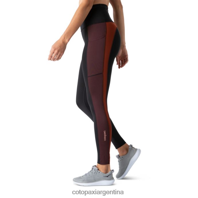 ropa Cotopaxi roso apretado negro mujer J66PTF77