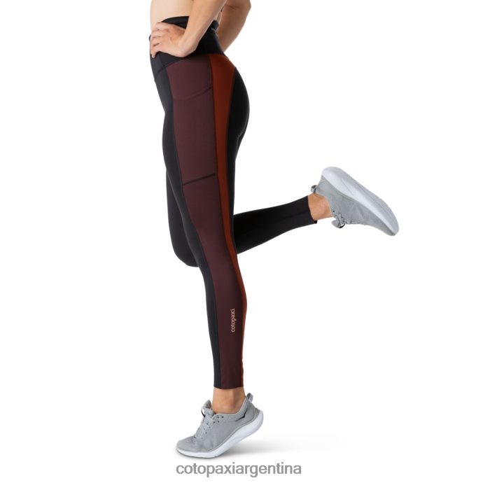 ropa Cotopaxi roso apretado negro mujer J66PTF77