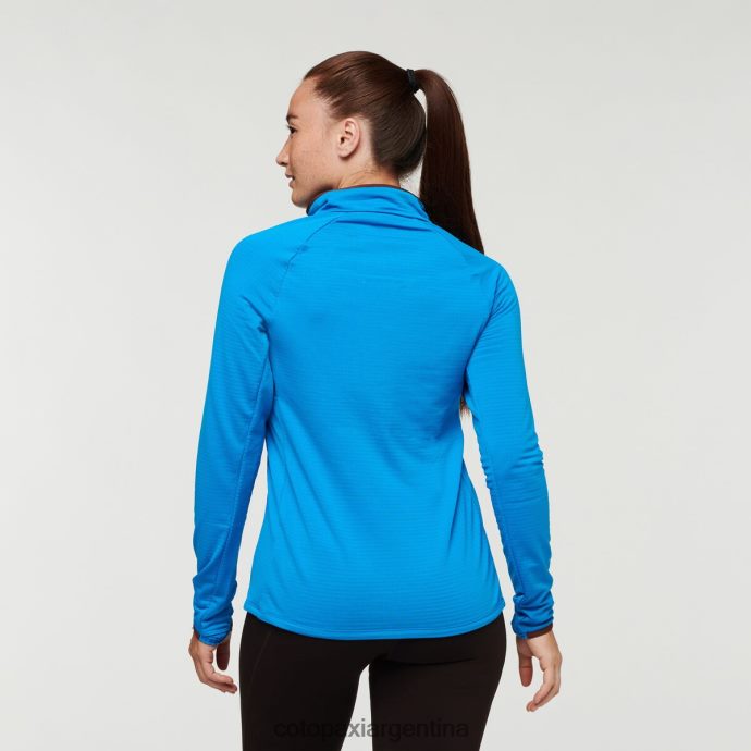 ropa Cotopaxi suéter otero de polar con media cremallera agua salada/castaño mujer J66PTF23