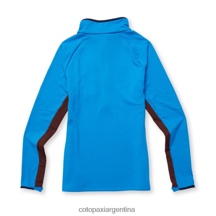ropa Cotopaxi suéter otero de polar con media cremallera agua salada/castaño mujer J66PTF23