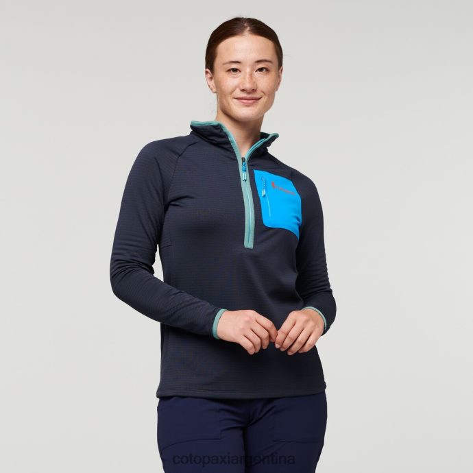 ropa Cotopaxi suéter otero de polar con media cremallera grafito mujer J66PTF22