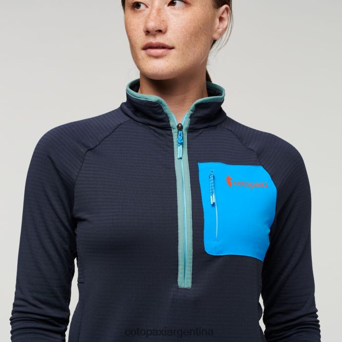 ropa Cotopaxi suéter otero de polar con media cremallera grafito mujer J66PTF22