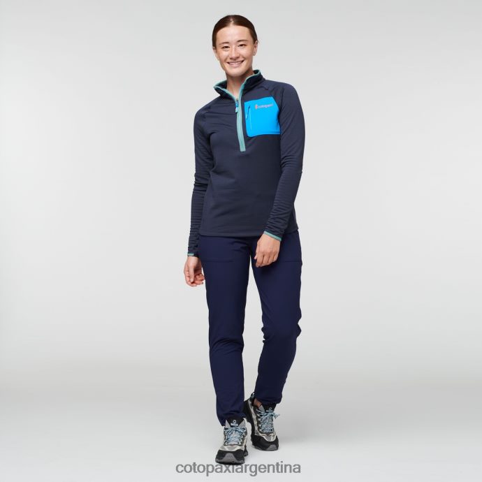 ropa Cotopaxi suéter otero de polar con media cremallera grafito mujer J66PTF22