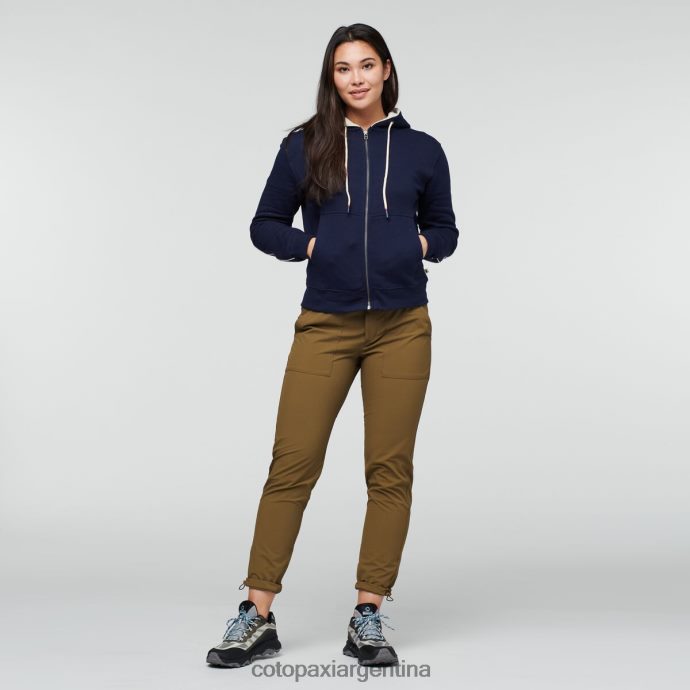 ropa Cotopaxi hacer buena sudadera orgánica con capucha y cremallera completa marítimo mujer J66PTF58