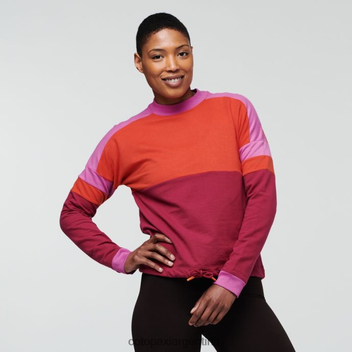 ropa Cotopaxi sudadera bandera cañón/frambuesa mujer J66PTF54