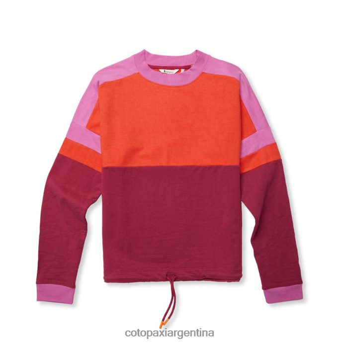 ropa Cotopaxi sudadera bandera cañón/frambuesa mujer J66PTF54