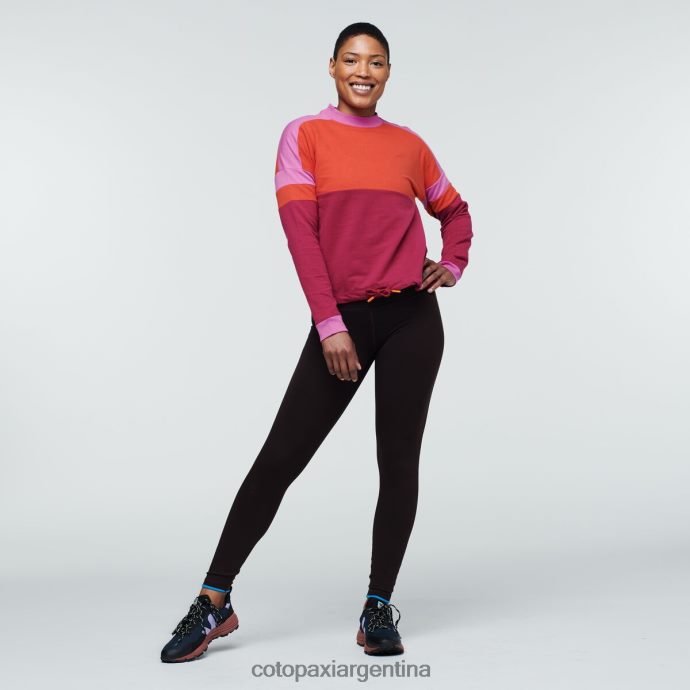 ropa Cotopaxi sudadera bandera cañón/frambuesa mujer J66PTF54