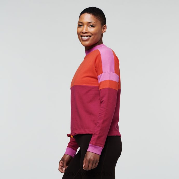 ropa Cotopaxi sudadera bandera cañón/frambuesa mujer J66PTF54