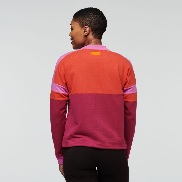 ropa Cotopaxi sudadera bandera cañón/frambuesa mujer J66PTF54