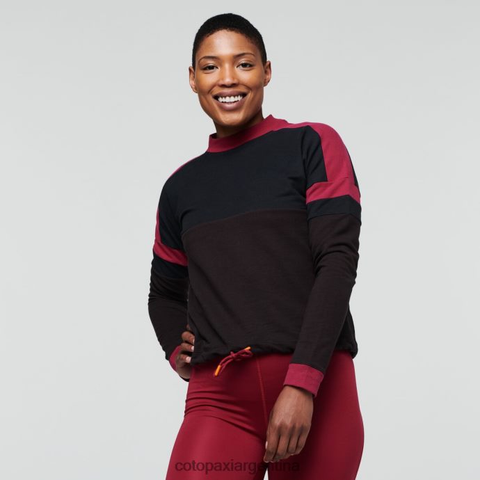 ropa Cotopaxi sudadera bandera negro/caverna mujer J66PTF55