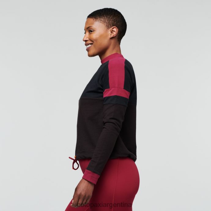 ropa Cotopaxi sudadera bandera negro/caverna mujer J66PTF55